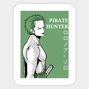 pirate hunter zoro Sticker